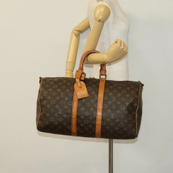 LOUIS VUITTON Monogram Keepall Bandouliere 45 Boston Bag - Picture 1 of 16
